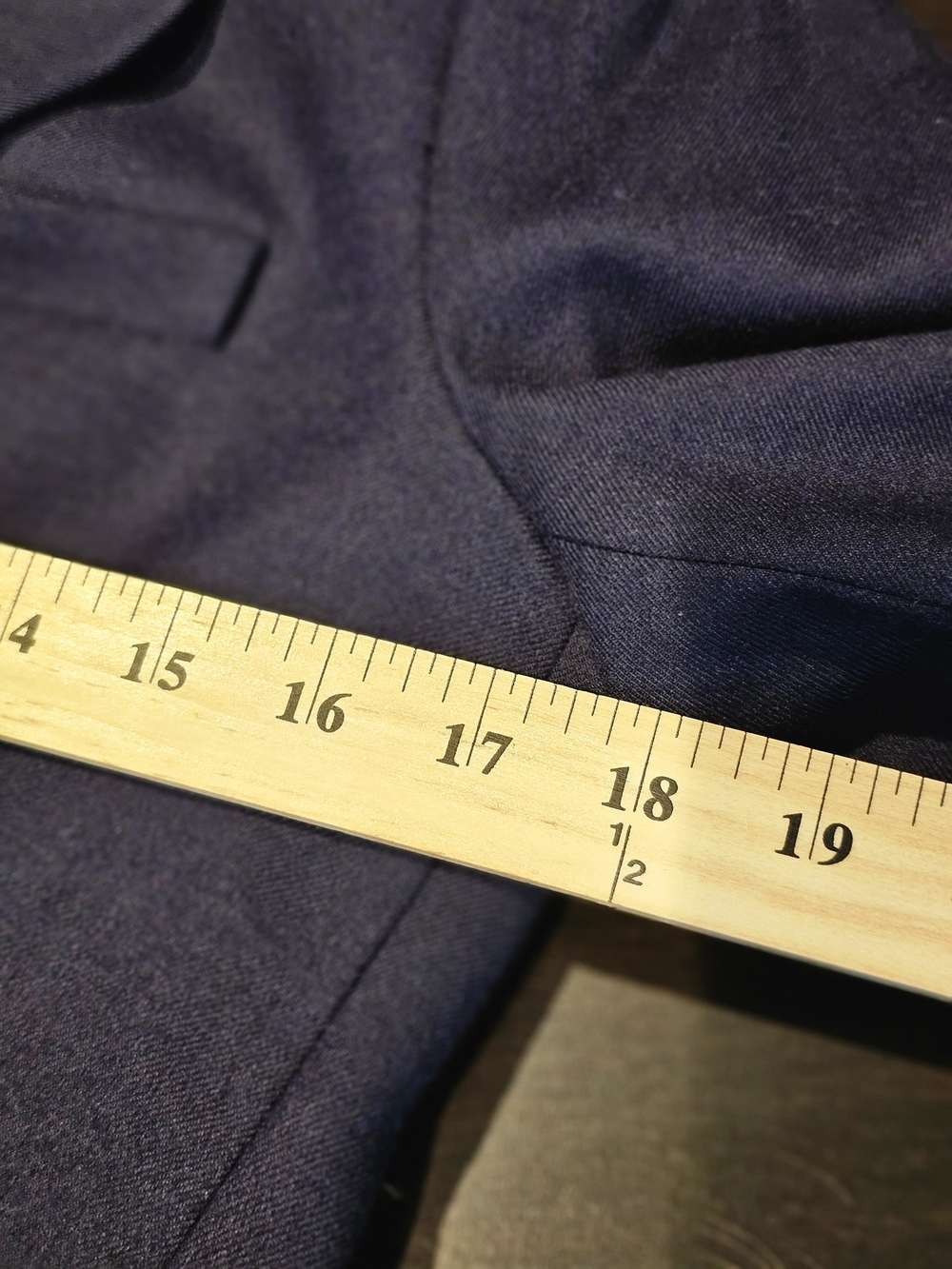 J. Crew School Boy Navy Wool-Blend Tailored Blazer with Gold Buttons - Picture 5 of 6